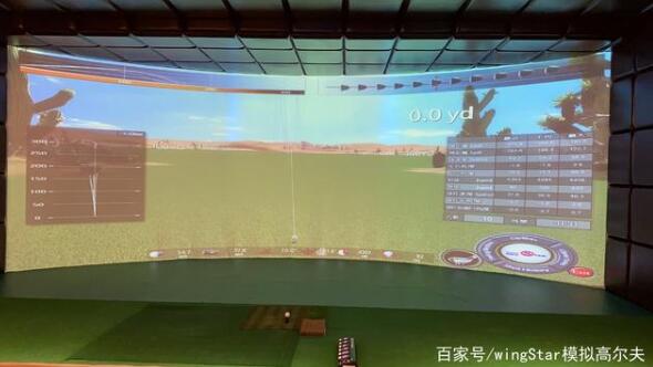 一片室內模擬高爾夫幕布，為何讓客戶如此感動？